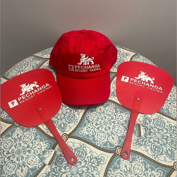 Pechanga Resort Casino Hat Snapback Red Baseball Cap w/ Fans - Picture 1 of 3
